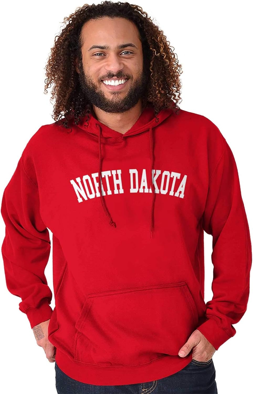 image:imageUSA State Simple Traditional Classic Hooded Sweatshirt Women MenRed