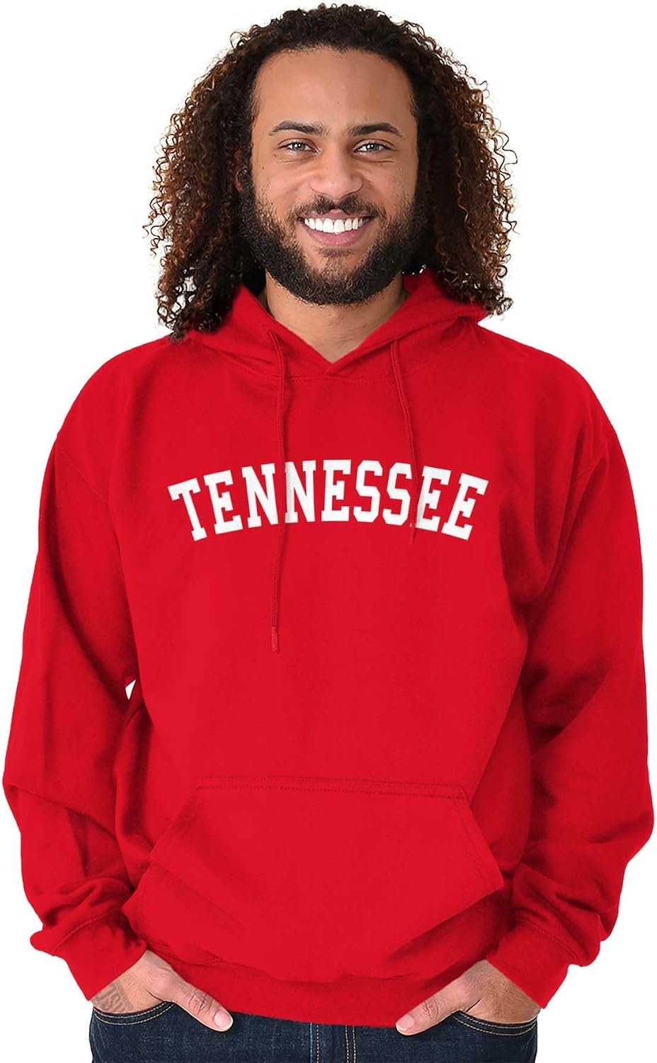 image:imageUSA State Simple Traditional Classic Hooded Sweatshirt Women MenRed