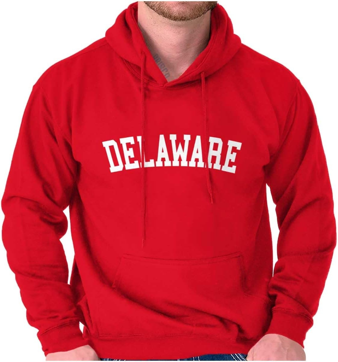 image:imageUSA State Simple Traditional Classic Hooded Sweatshirt Women MenRed