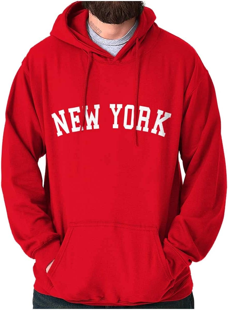 image:imageUSA State Simple Traditional Classic Hooded Sweatshirt Women MenRed