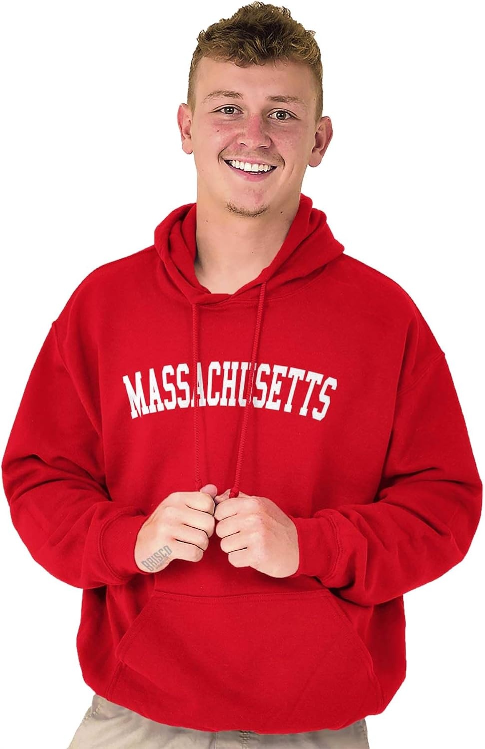 image:imageUSA State Simple Traditional Classic Hooded Sweatshirt Women MenRed