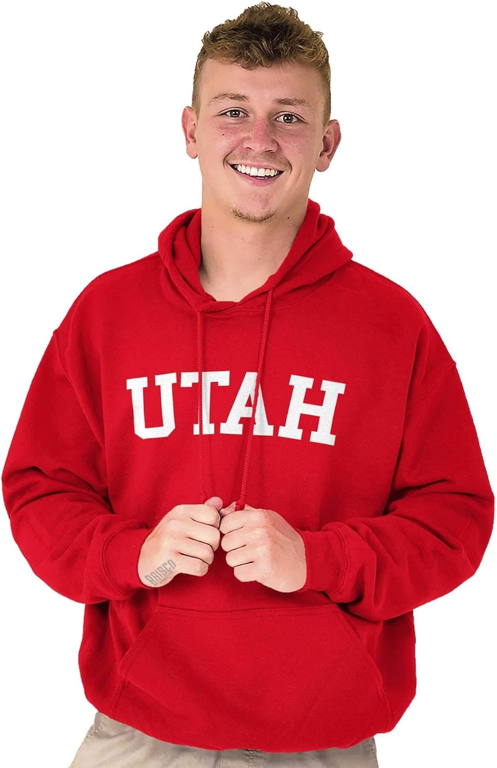 image:imageUSA State Simple Traditional Classic Hooded Sweatshirt Women MenRed
