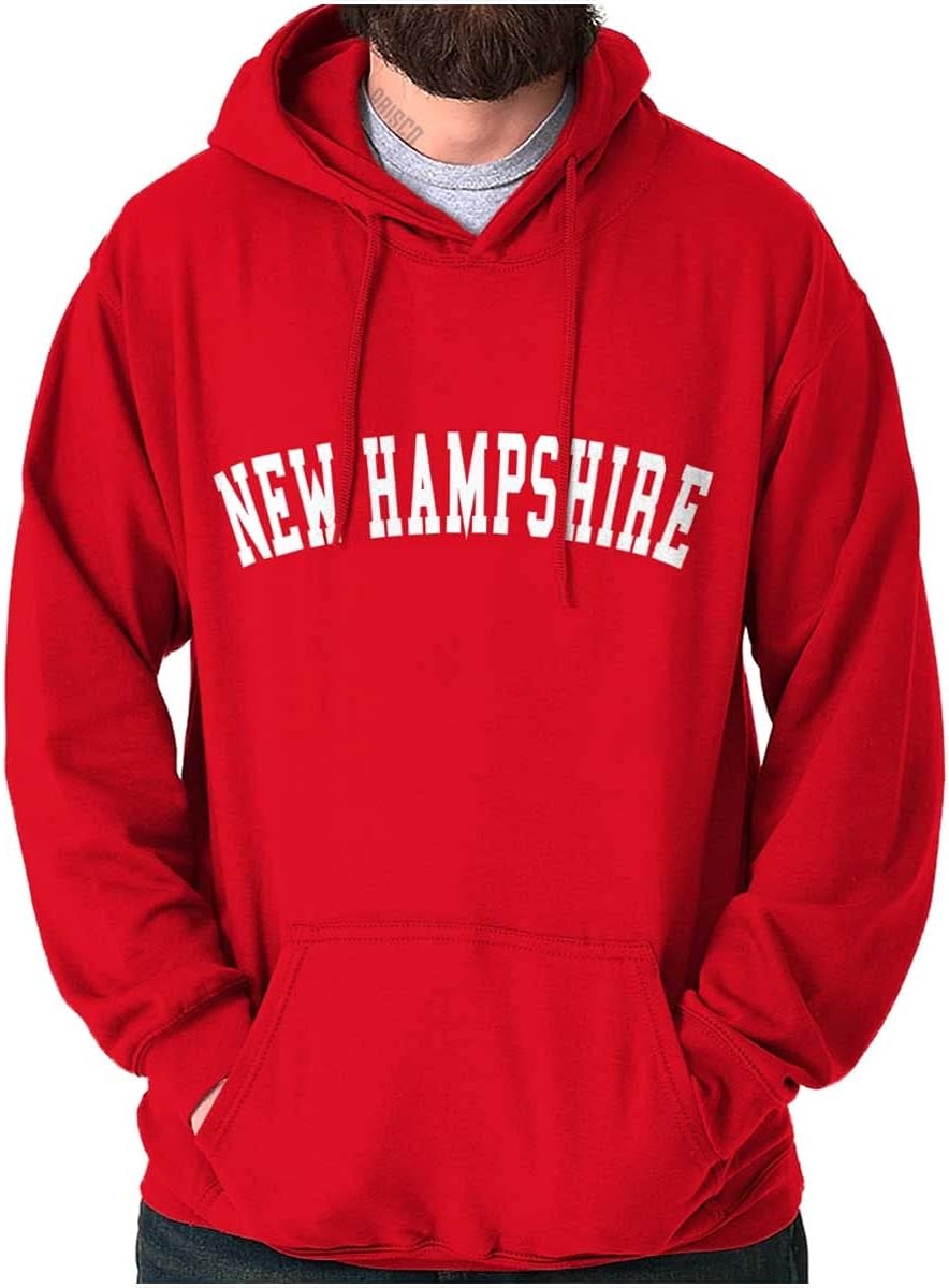 image:imageUSA State Simple Traditional Classic Hooded Sweatshirt Women MenRed
