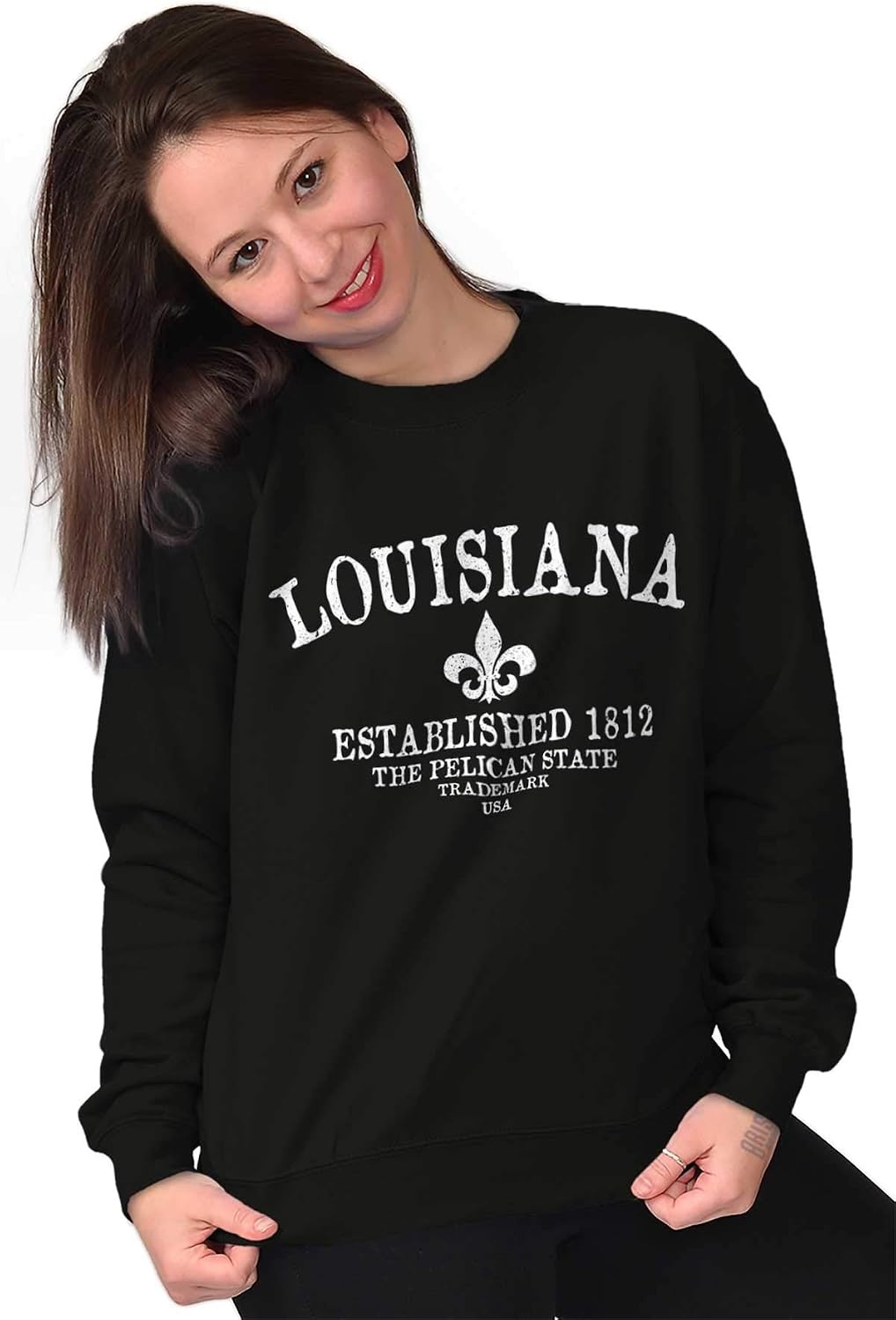 image:imageUSA State Vintage Established Date Sweatshirt for Men or WomenBlack