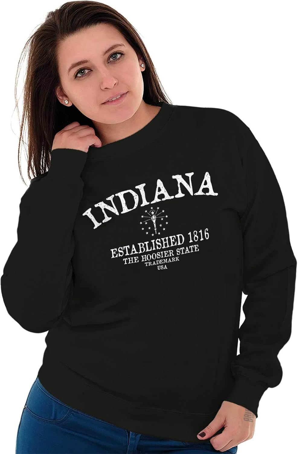 image:imageUSA State Vintage Established Date Sweatshirt for Men or WomenBlack