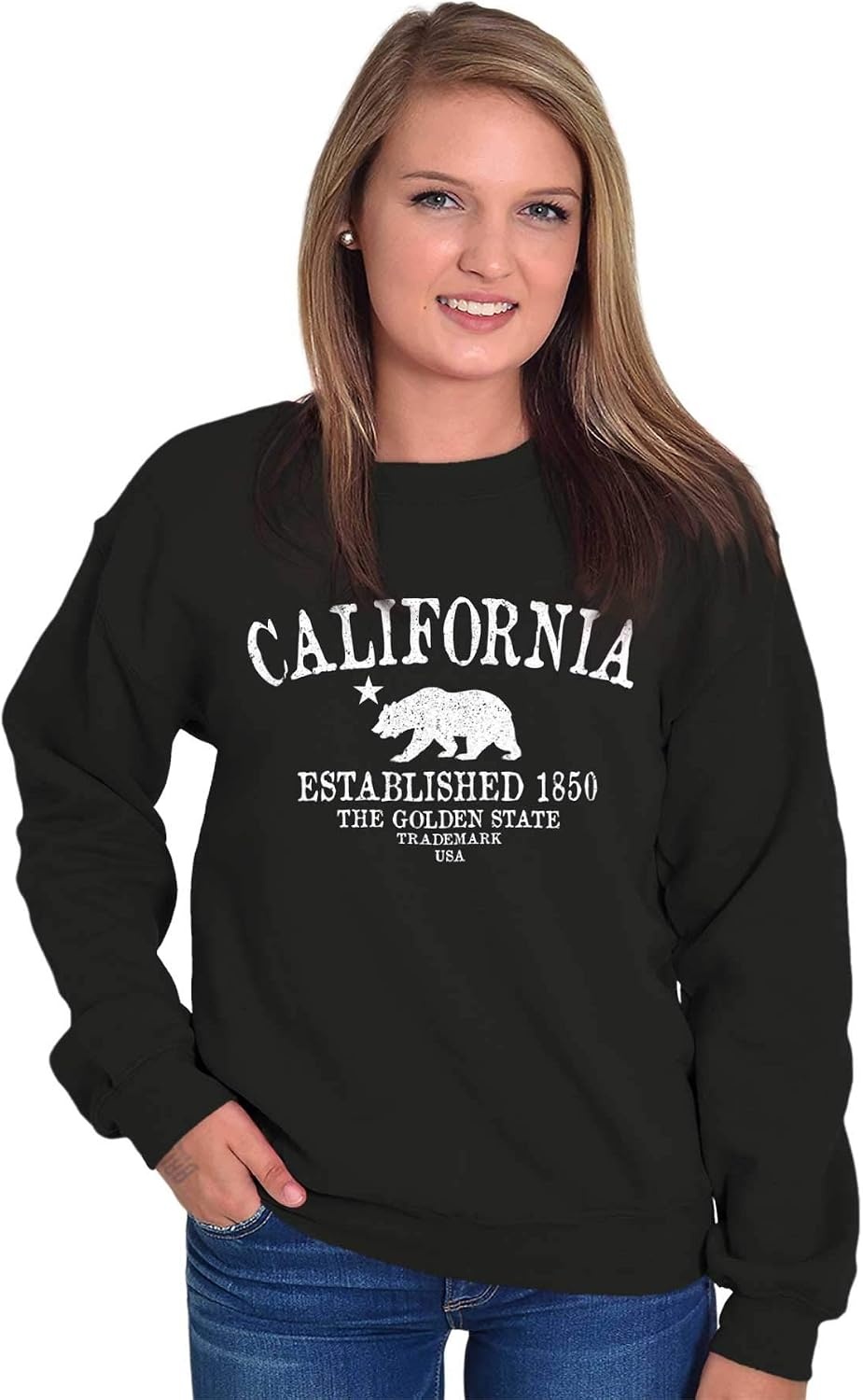 image:imageUSA State Vintage Established Date Sweatshirt for Men or WomenBlack