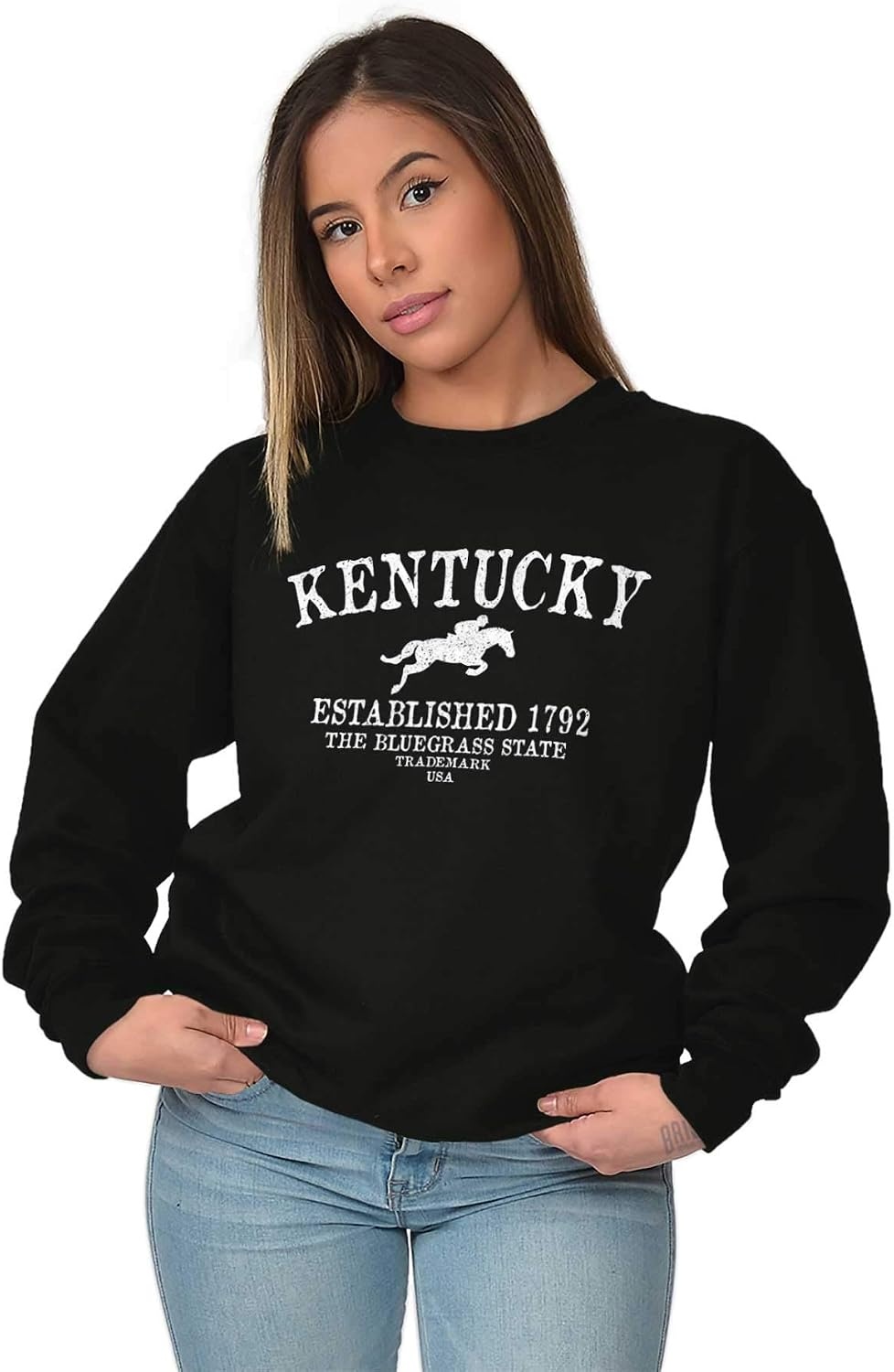 image:imageUSA State Vintage Established Date Sweatshirt for Men or WomenBlack