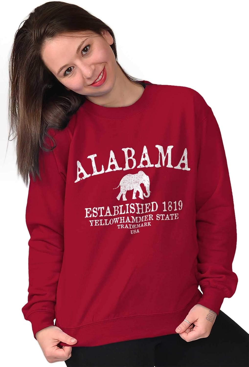 image:imageUSA State Vintage Established Date Sweatshirt for Men or WomenCardinal Red