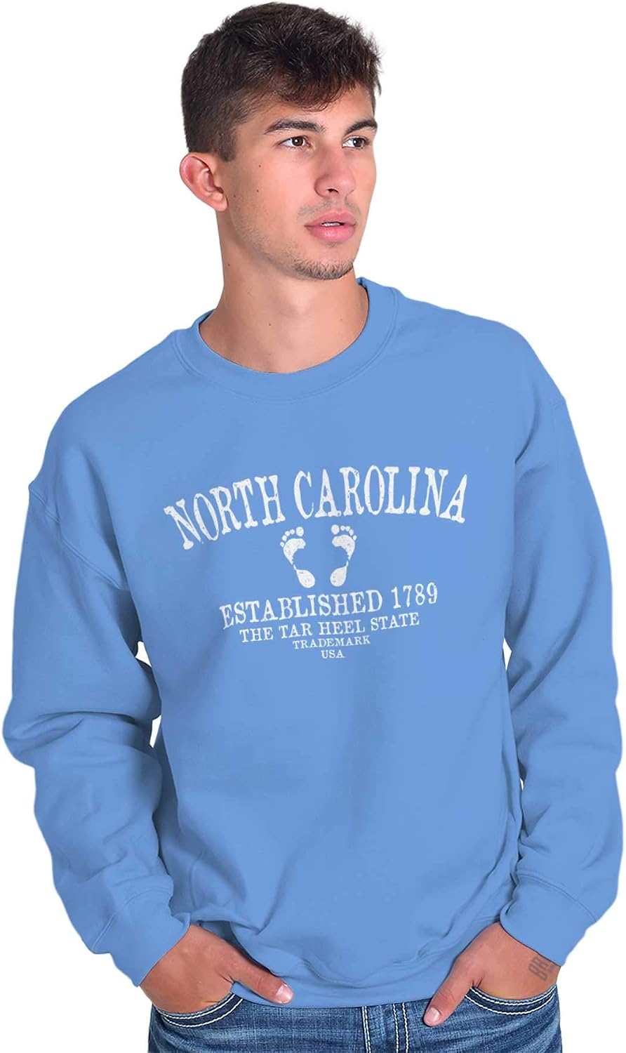 image:imageUSA State Vintage Established Date Sweatshirt for Men or WomenCarolina Blue