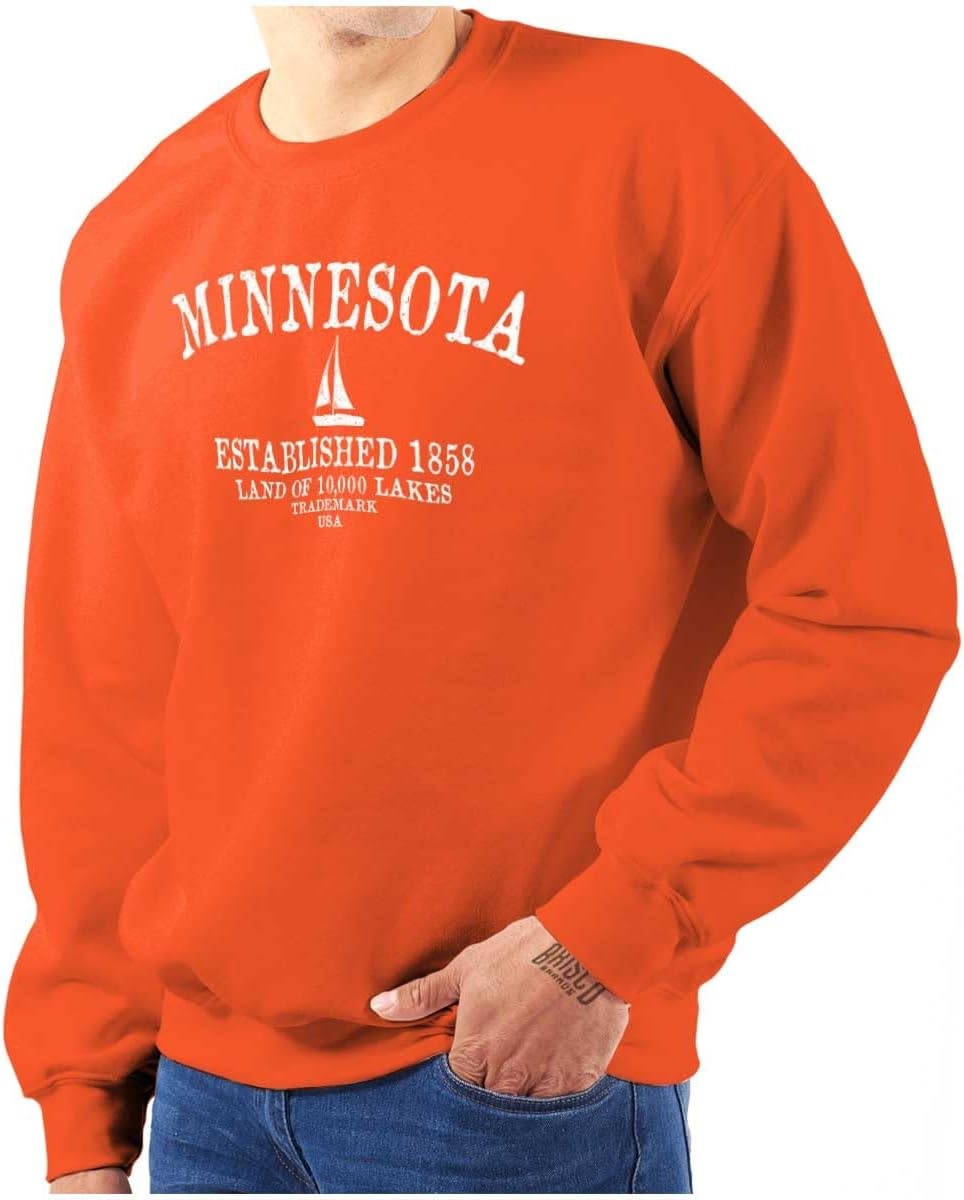 image:imageUSA State Vintage Established Date Sweatshirt for Men or WomenOrange