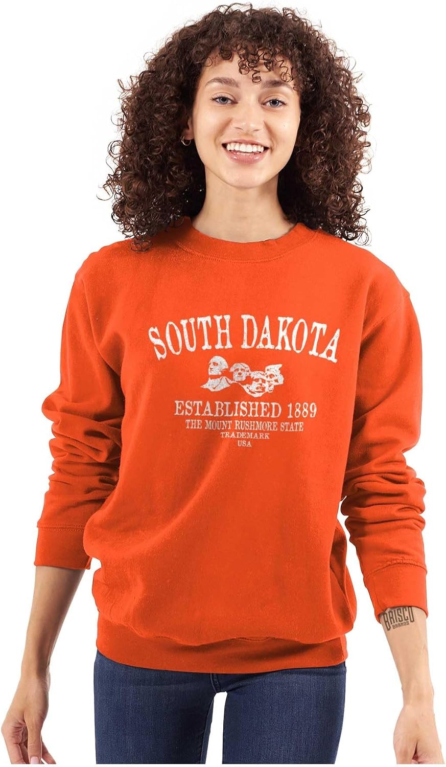 image:imageUSA State Vintage Established Date Sweatshirt for Men or WomenOrange