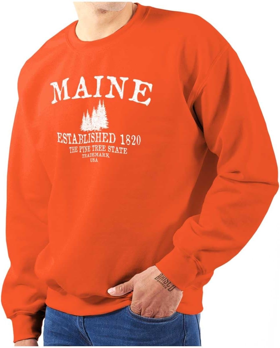 image:imageUSA State Vintage Established Date Sweatshirt for Men or WomenOrange