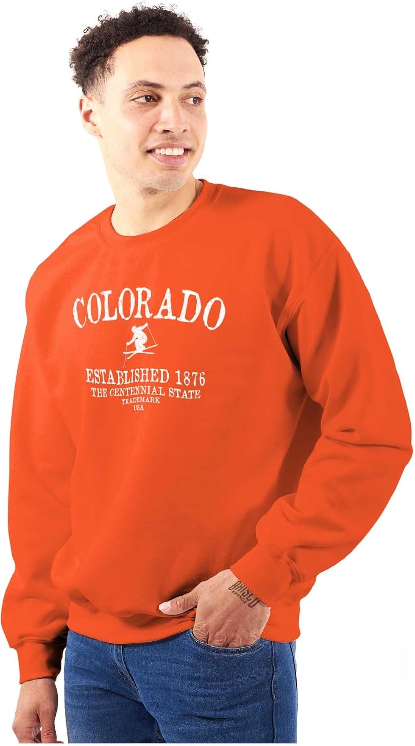 image:imageUSA State Vintage Established Date Sweatshirt for Men or WomenOrange
