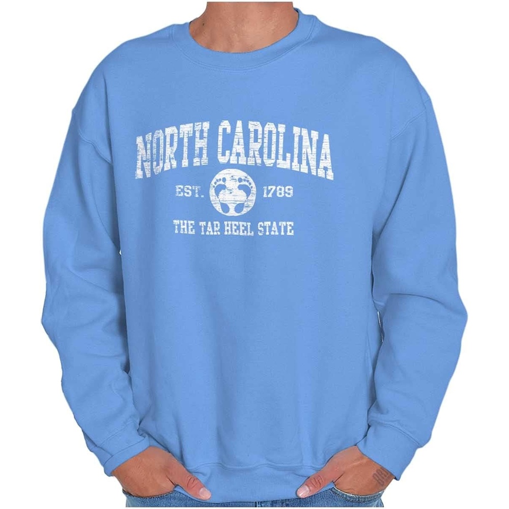 image:imageClassic Vintage American State Souvenir Sweatshirt for Men and WomenCarolina Blue