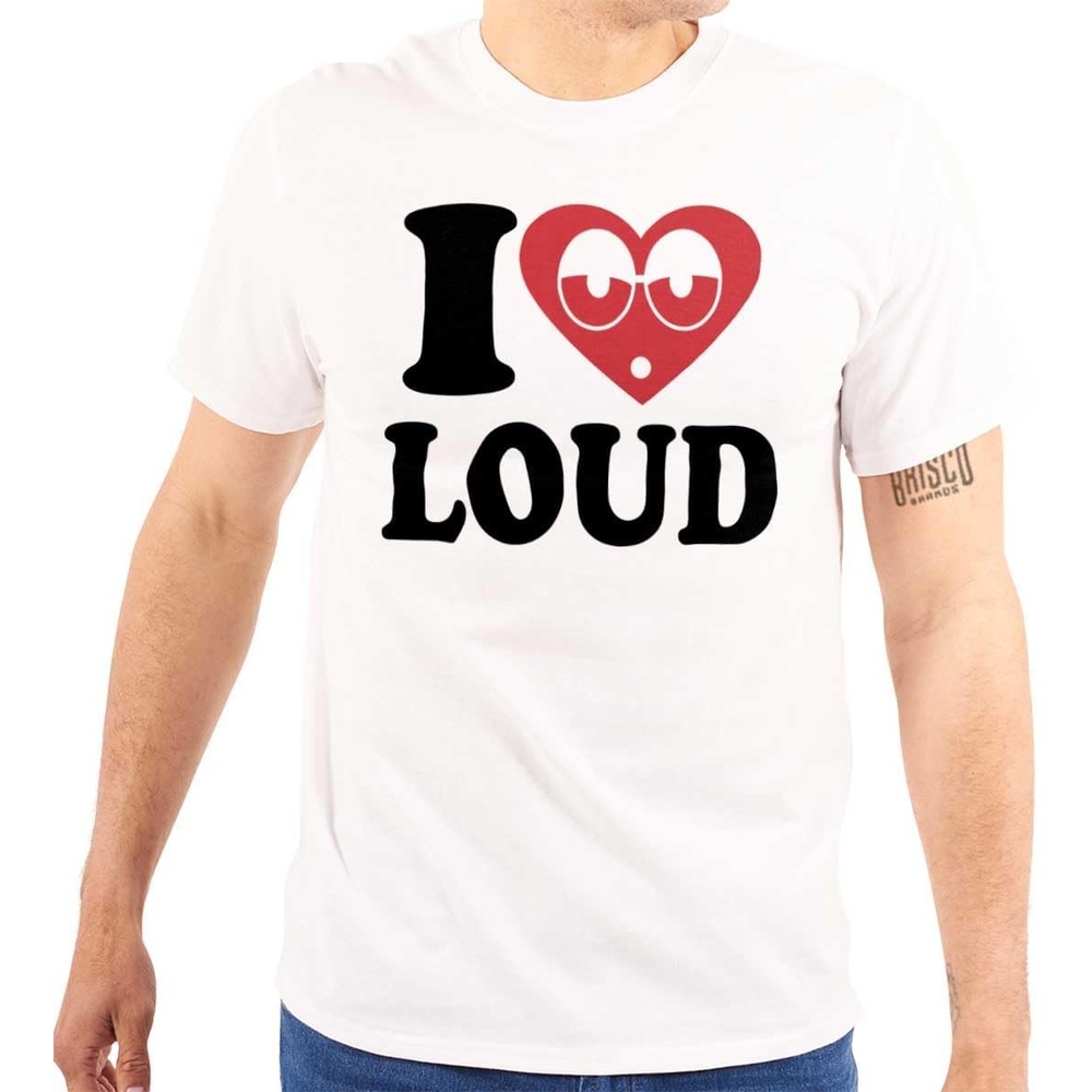 image:imageI Love Loud Heart Eyes Funny EDM Pot Graphic T Shirt Men or WomenWhite