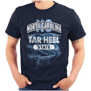 North Carolina Tar Heel State Tourism Graphic T Shirt Men or Women(Navy)