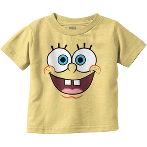 Spongebob Squarepants Happy Face Toddler Boy Girl T Shirt(Butter)