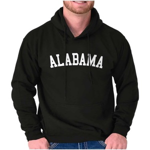 USA State Simple Traditional Classic Hooded Sweatshirt Women Men(Black)