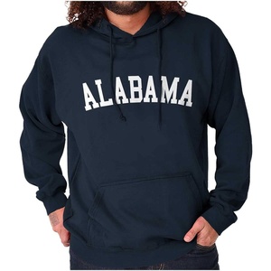 USA State Simple Traditional Classic Hooded Sweatshirt Women Men(Navy)