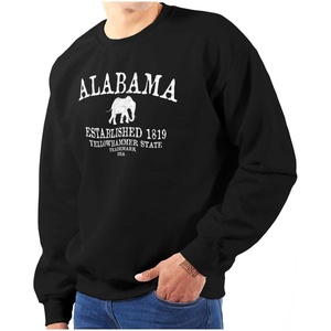 USA State Vintage Established Date Sweatshirt for Men or Women(Black)