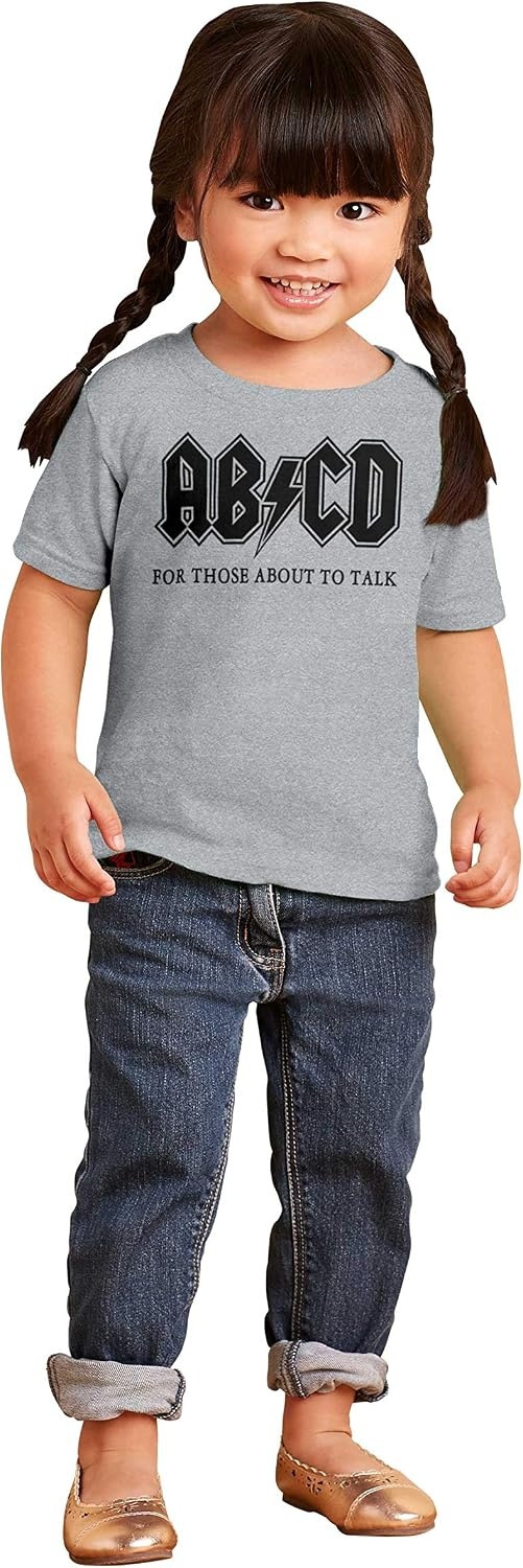 image:imageABCD Lightning Bolt Lil Rocker Music Toddler Boy Girl T ShirtHeather