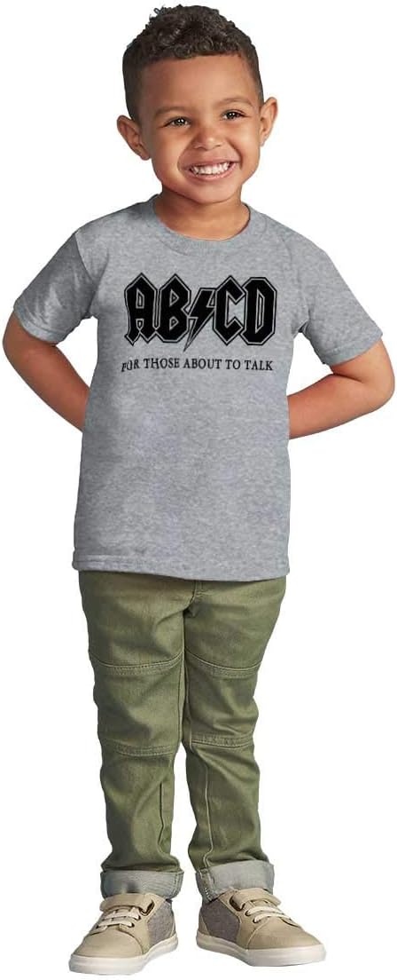image:imageABCD Lightning Bolt Lil Rocker Music Toddler Boy Girl T ShirtHeather