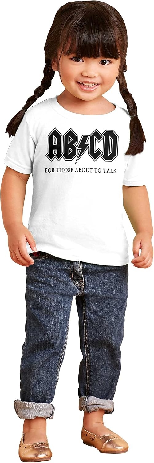 image:imageABCD Lightning Bolt Lil Rocker Music Toddler Boy Girl T ShirtWhite
