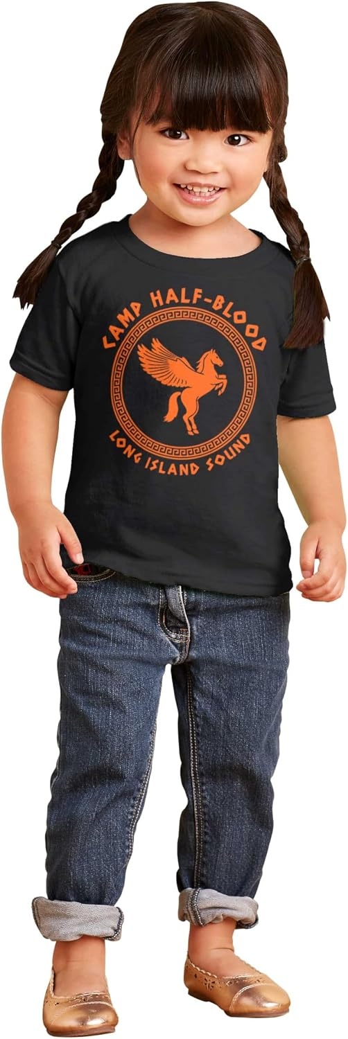 image:imageBrisco Brands Camp Half Blood Greek Mythology Toddler Baby Graphic T ShirtBlack Greek Key Pattern