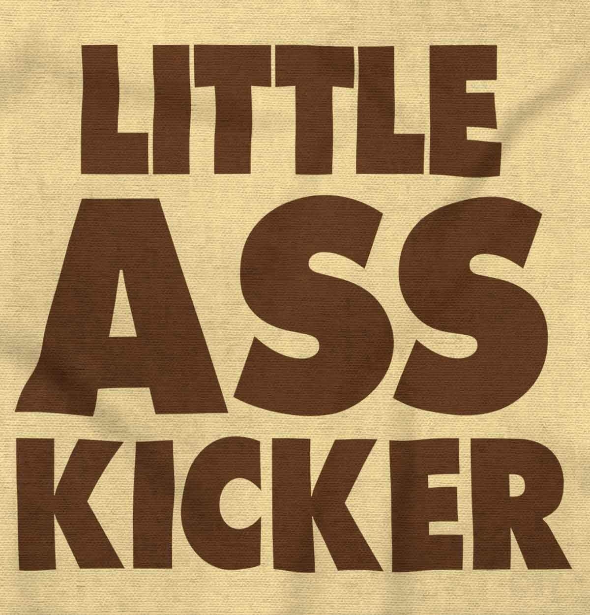 image:imageBrisco Brands Funny Attitude Little Ass Kicker Baby Romper Boys or GirlsBanana