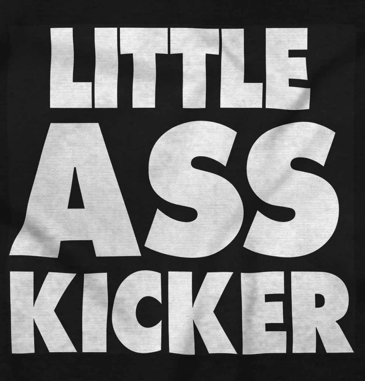 image:imageBrisco Brands Funny Attitude Little Ass Kicker Baby Romper Boys or GirlsBlack