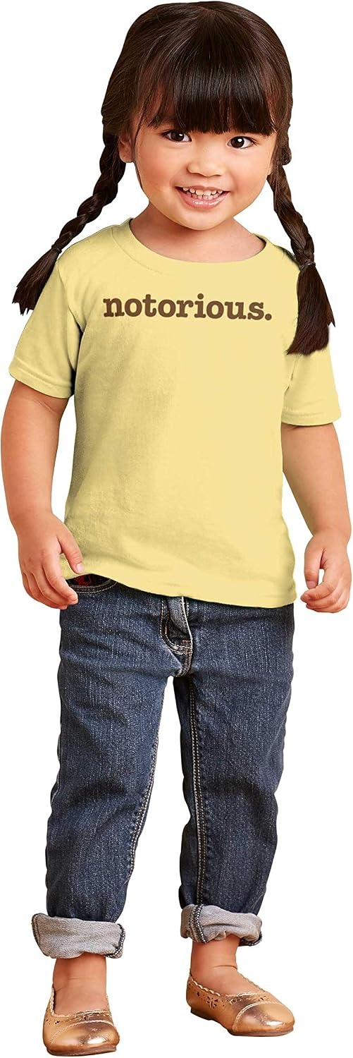 image:imageBrisco Brands Notorious Cool 1990s Throwback Toddler Boy Girl T ShirtButter