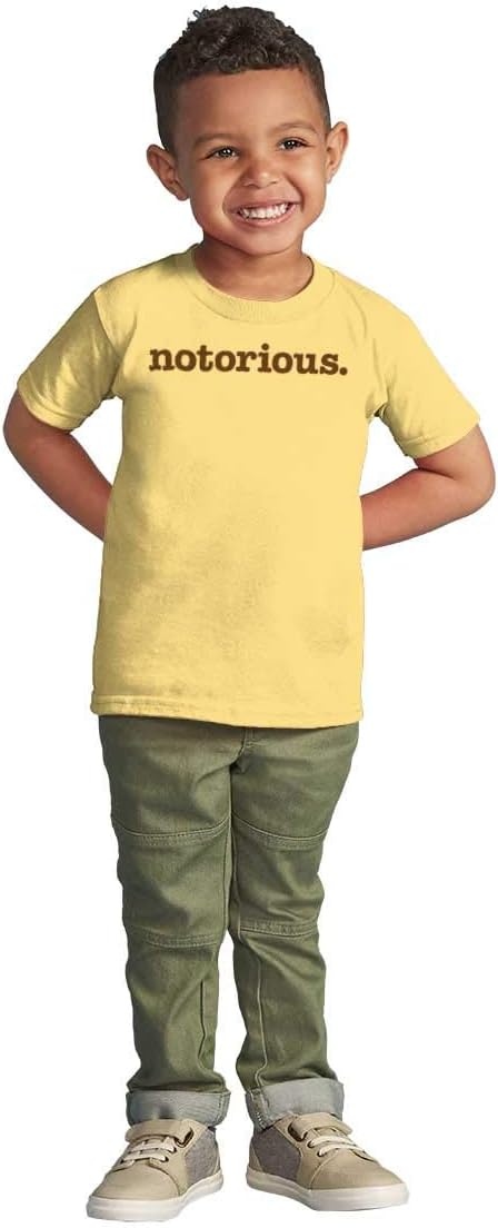 image:imageBrisco Brands Notorious Cool 1990s Throwback Toddler Boy Girl T ShirtButter