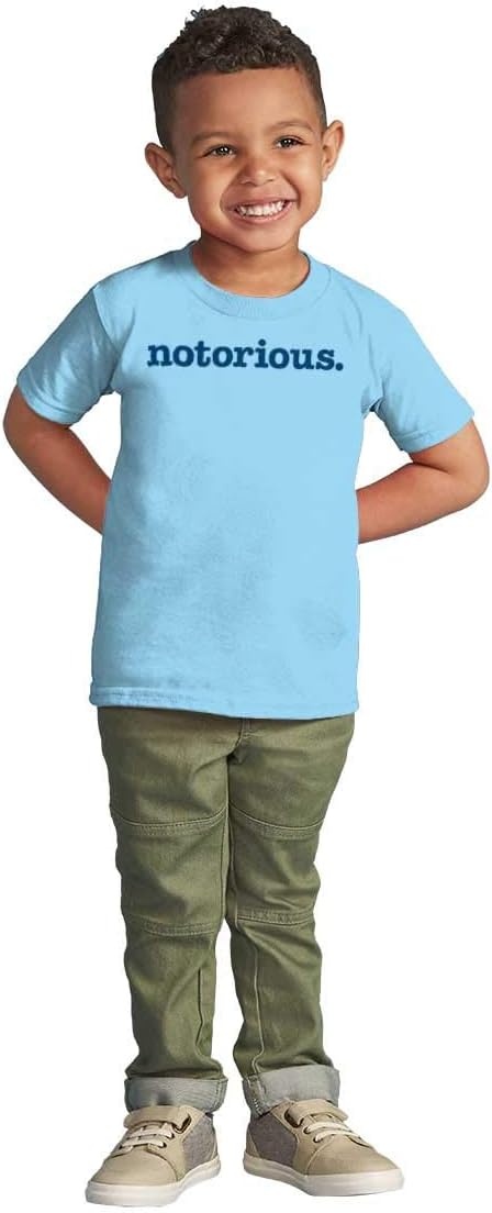 image:imageBrisco Brands Notorious Cool 1990s Throwback Toddler Boy Girl T ShirtLight Blue