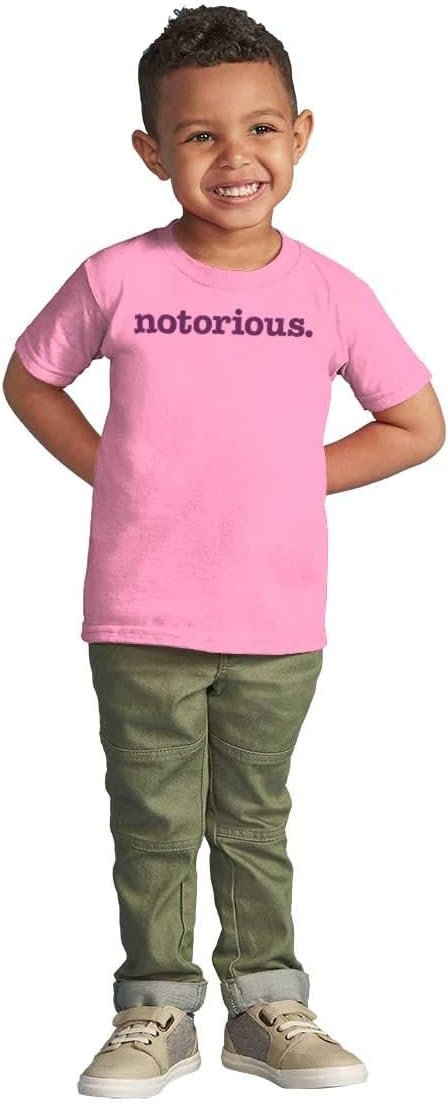 image:imageBrisco Brands Notorious Cool 1990s Throwback Toddler Boy Girl T ShirtPink