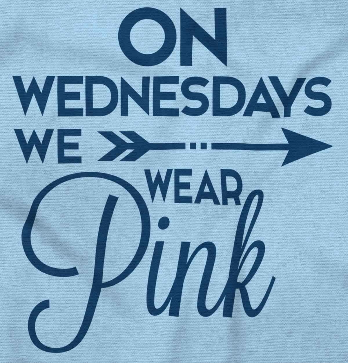 image:imageBrisco Brands On Wednesdays We Wear Pink Girly Baby Bodysuit Jumper GirlsLight Blue