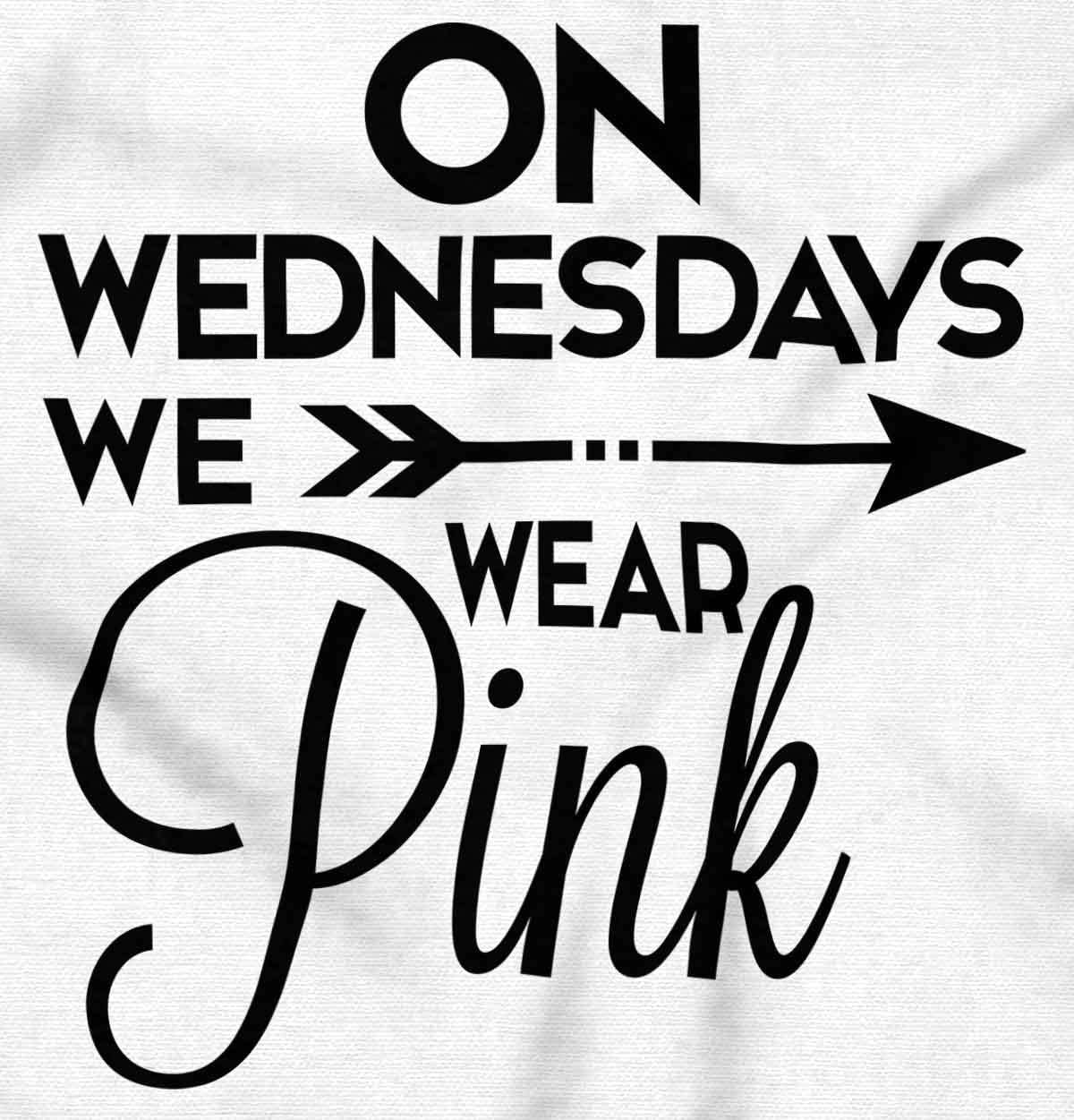 image:imageBrisco Brands On Wednesdays We Wear Pink Girly Baby Bodysuit Jumper GirlsWhite