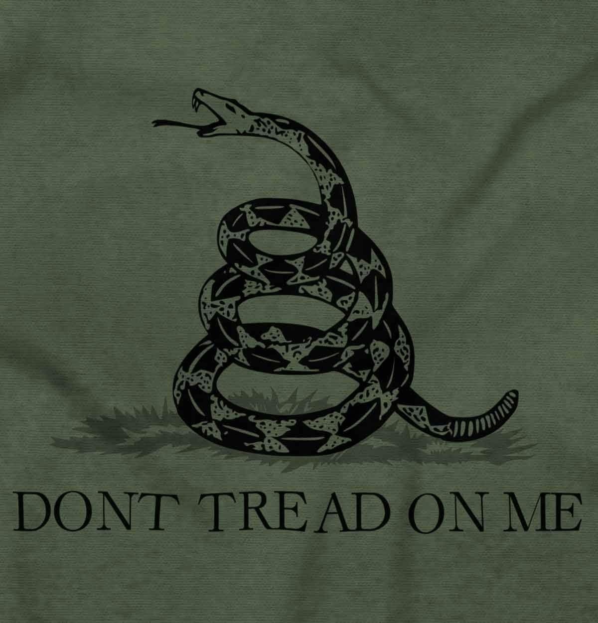 image:imageBrisco Brands Patriotic Gadsden Flag Snake Hoodie Sweatshirt Women MenMilitary Green