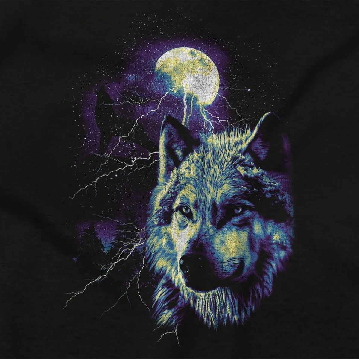 image:imageBrisco Brands Wolf Pack Howling at Full Moon Baby Romper Boys or GirlsBlack