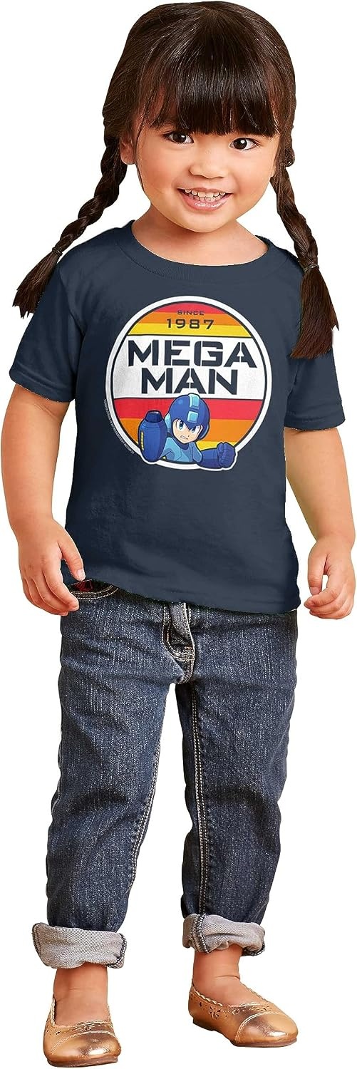 image:imageClassic Retro Video Game Mega Man Toddler Boy Girl T ShirtNavy
