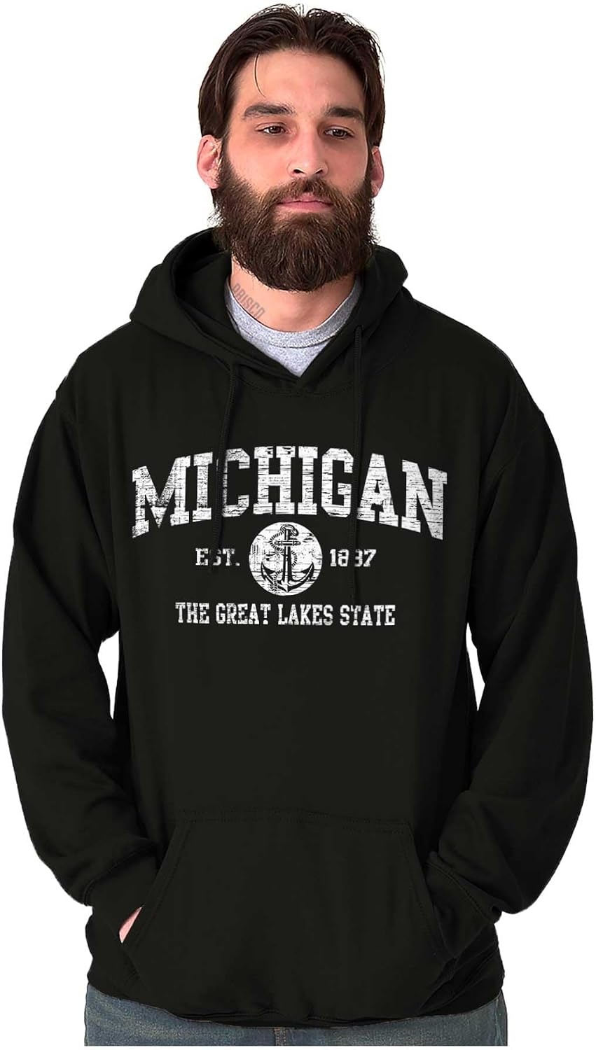 image:imageClassic Vintage American State Souvenir Hoodie Sweatshirt Women MenBlack