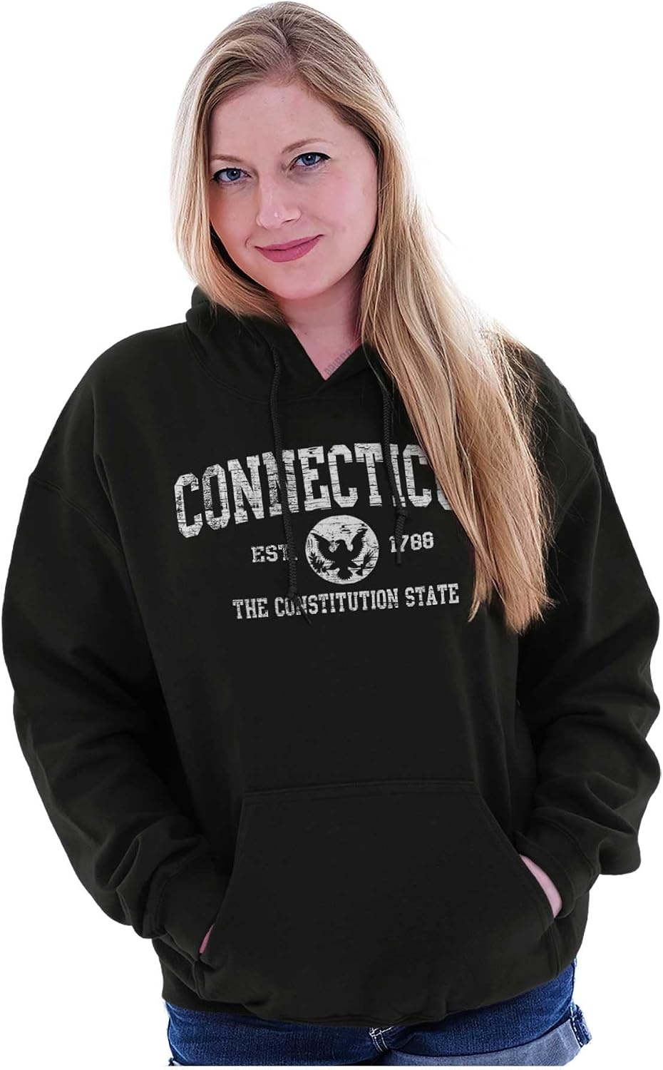 image:imageClassic Vintage American State Souvenir Hoodie Sweatshirt Women MenBlack