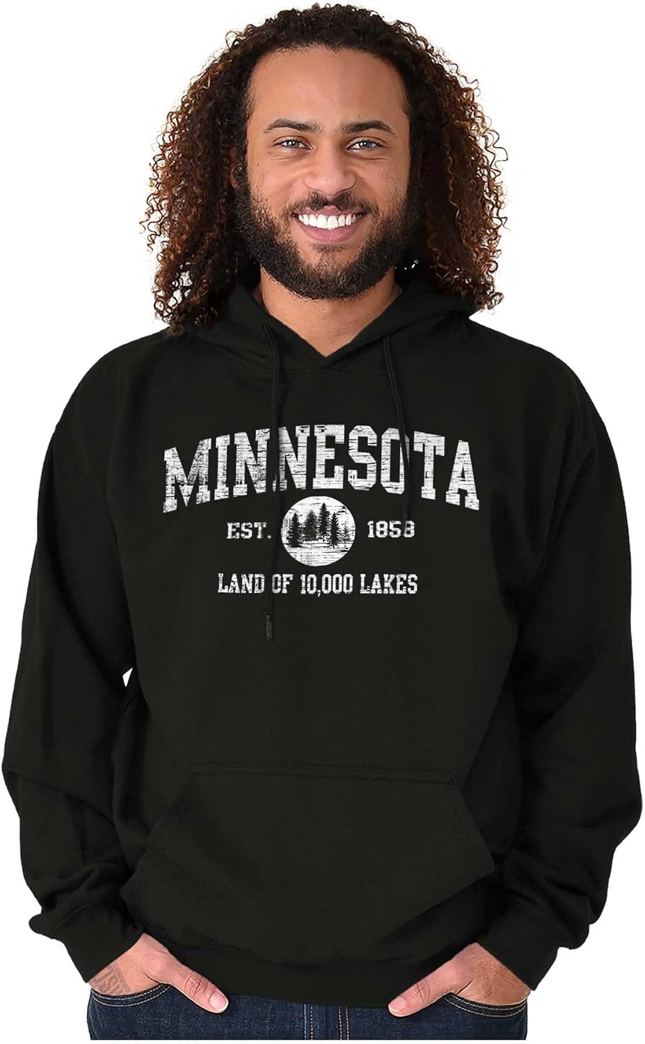 image:imageClassic Vintage American State Souvenir Hoodie Sweatshirt Women MenBlack