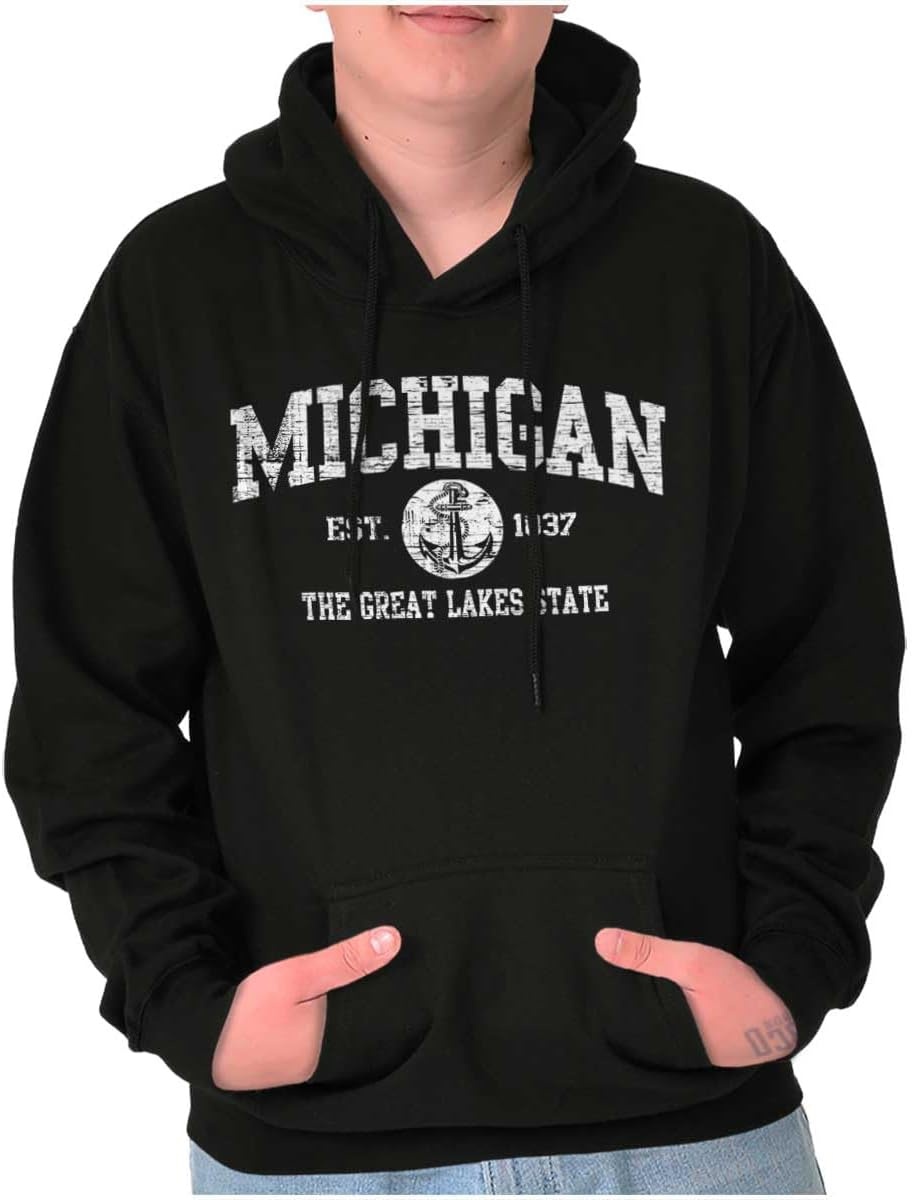 image:imageClassic Vintage American State Souvenir Hoodie Sweatshirt Women MenBlack