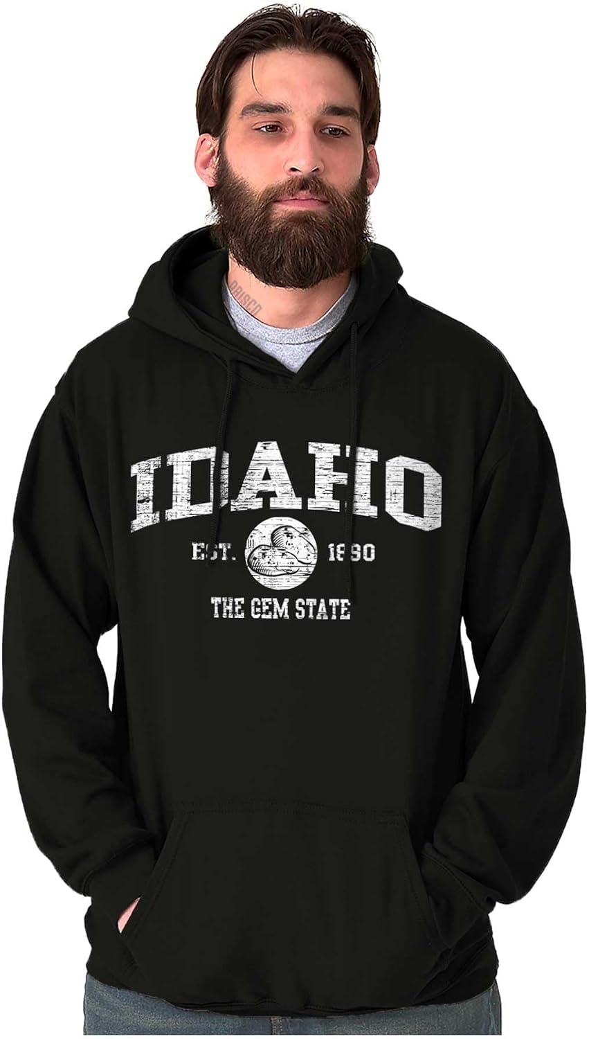 image:imageClassic Vintage American State Souvenir Hoodie Sweatshirt Women MenBlack