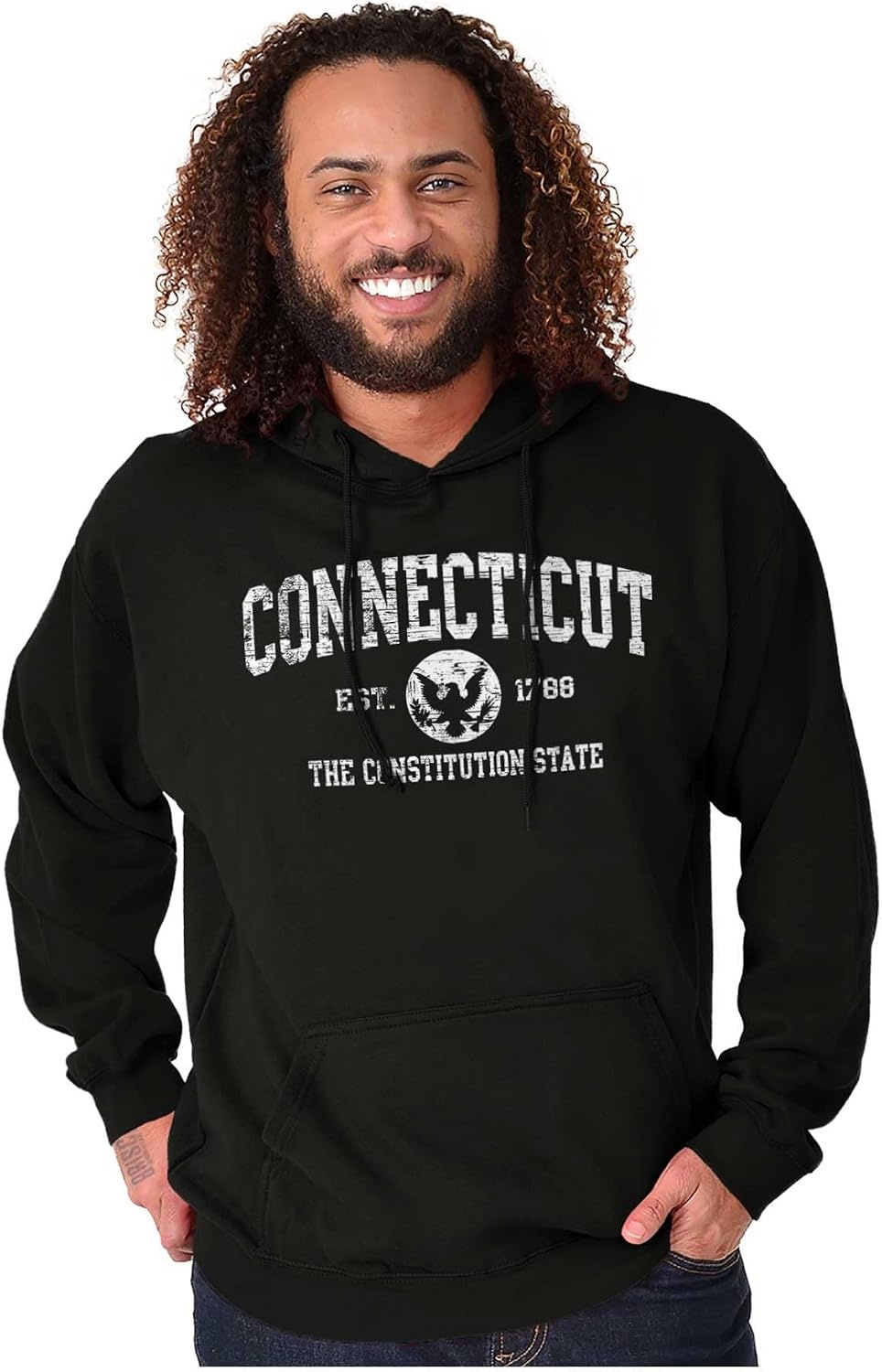 image:imageClassic Vintage American State Souvenir Hoodie Sweatshirt Women MenBlack