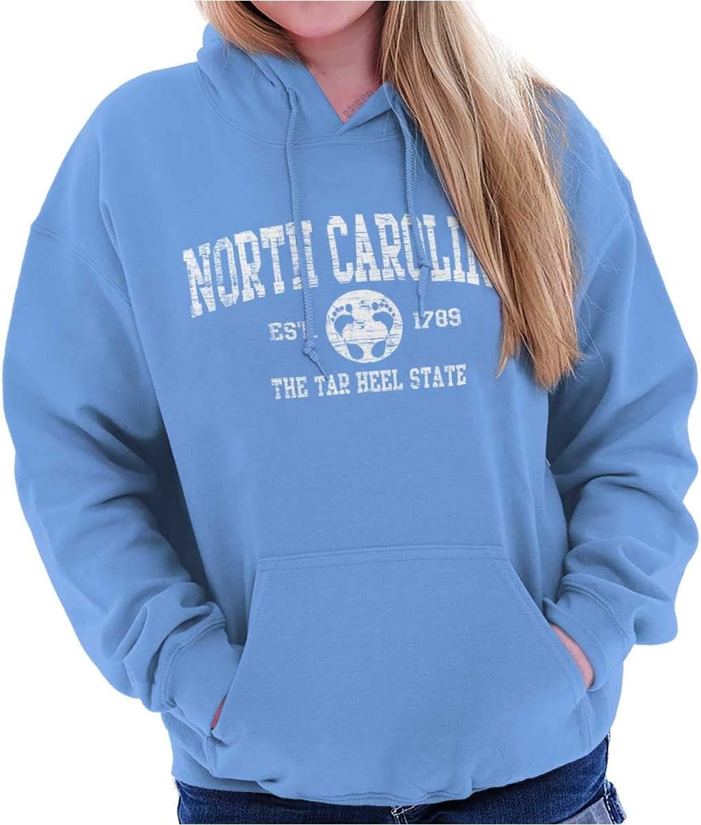 image:imageClassic Vintage American State Souvenir Hoodie Sweatshirt Women MenCarolina Blue