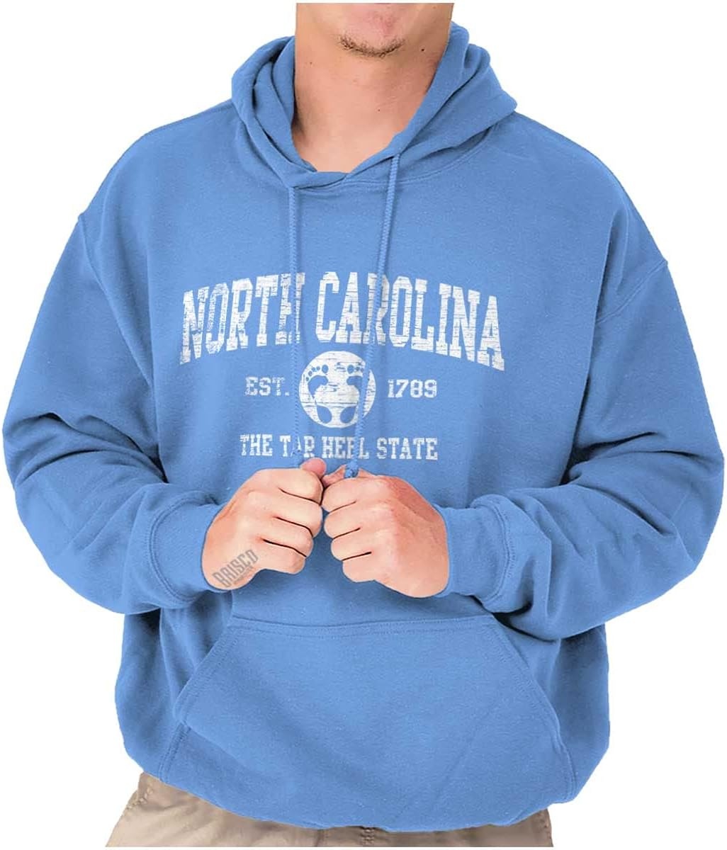 image:imageClassic Vintage American State Souvenir Hoodie Sweatshirt Women MenCarolina Blue
