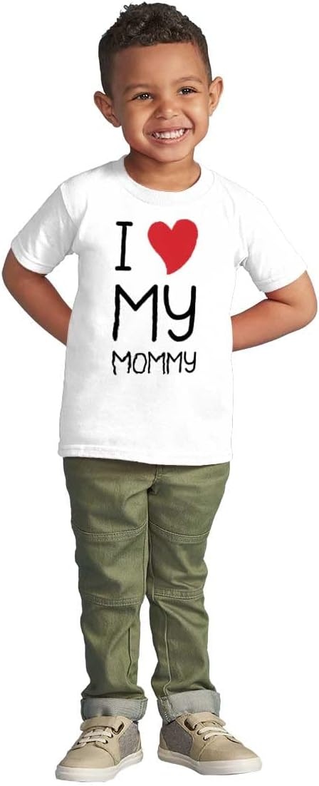 image:imageCute I Heart My Mommy Mom Love Toddler Boy Girl T ShirtWhite