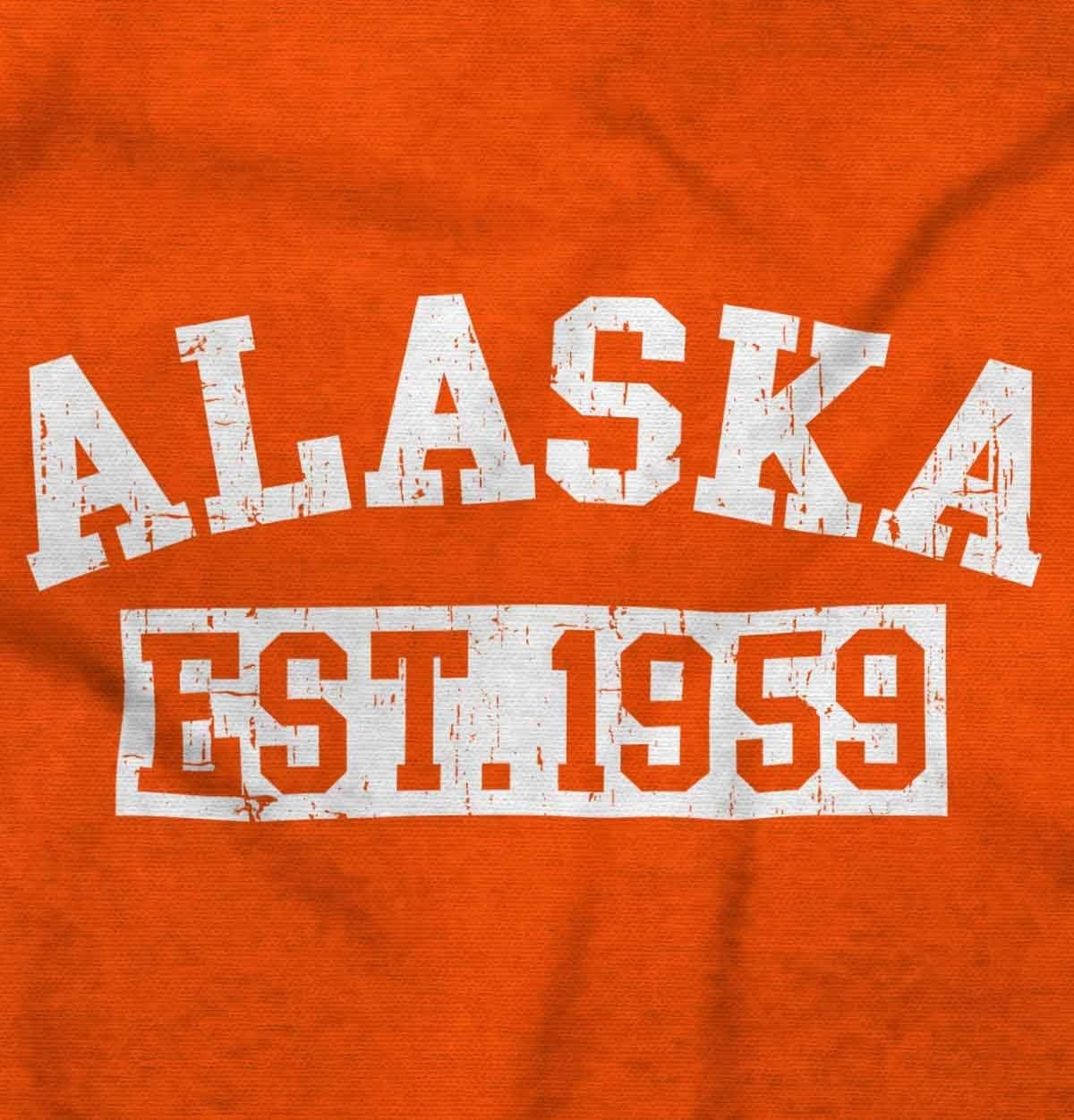 image:imageDistressed American States Athletic EST Hoodie Sweatshirt Women and MenOrange