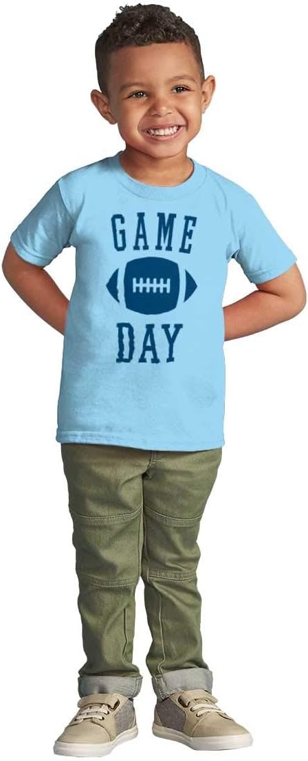 image:imageFootball Sunday Game Day Athletic Toddler Baby Graphic T ShirtLight Blue